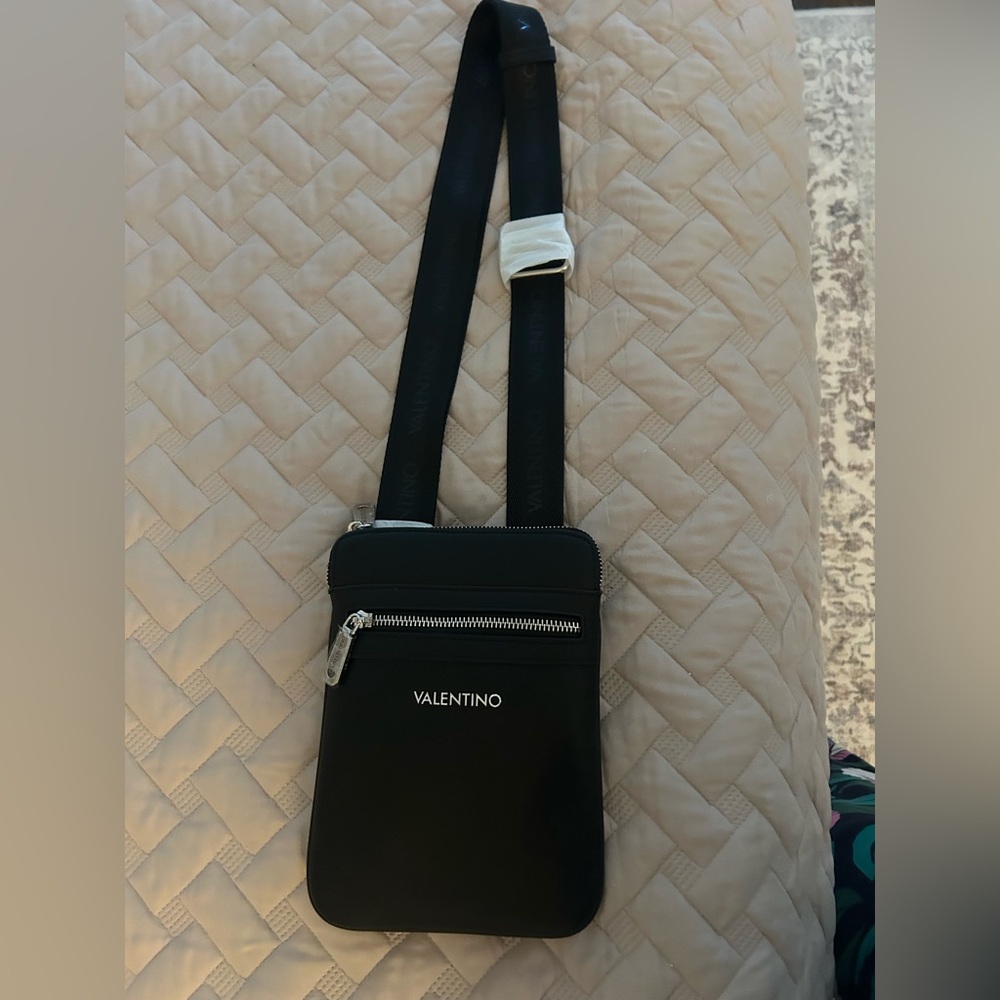 Mario Valentino Black Crossbody Bag- Unisex